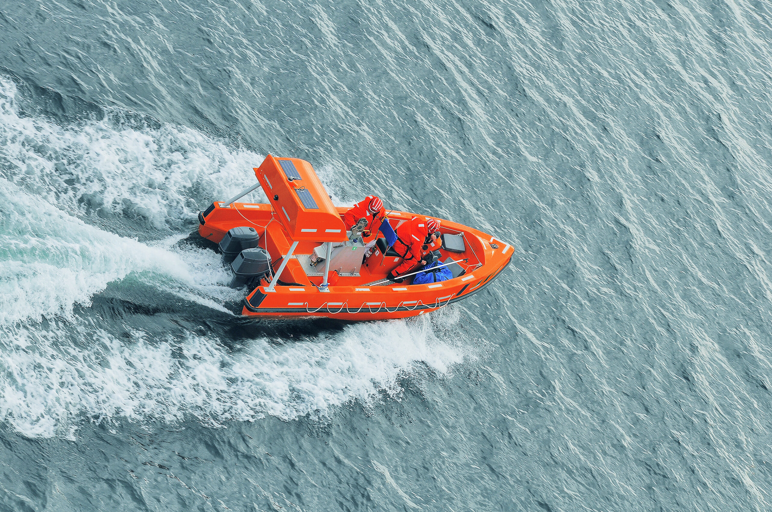 orange rescue boat 