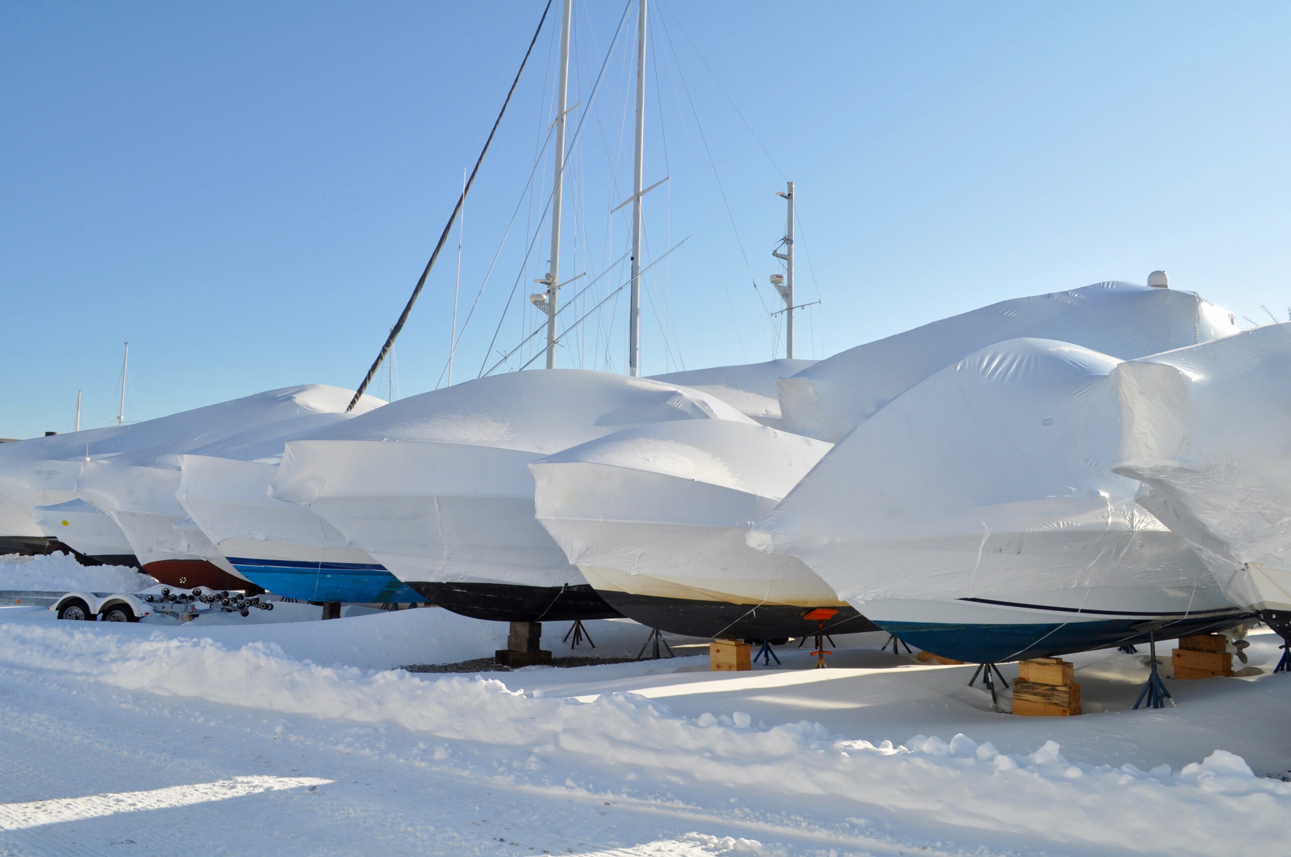 outdoor boat winter storage 
