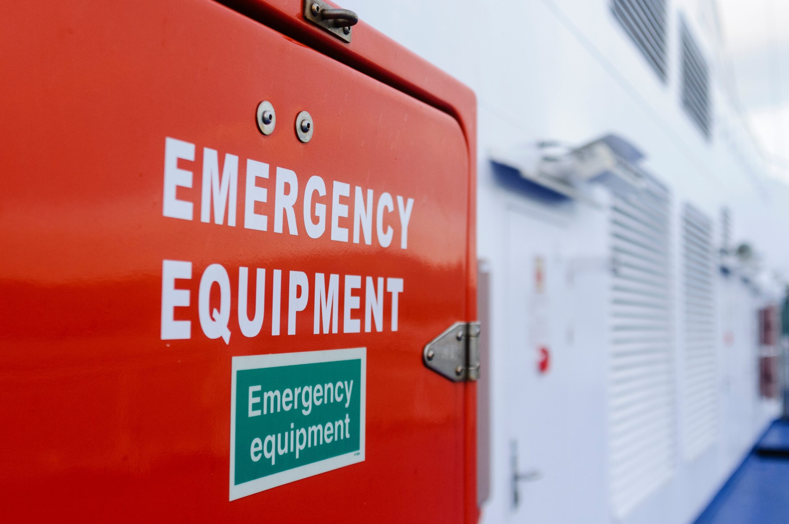 emergency equipment on a boat