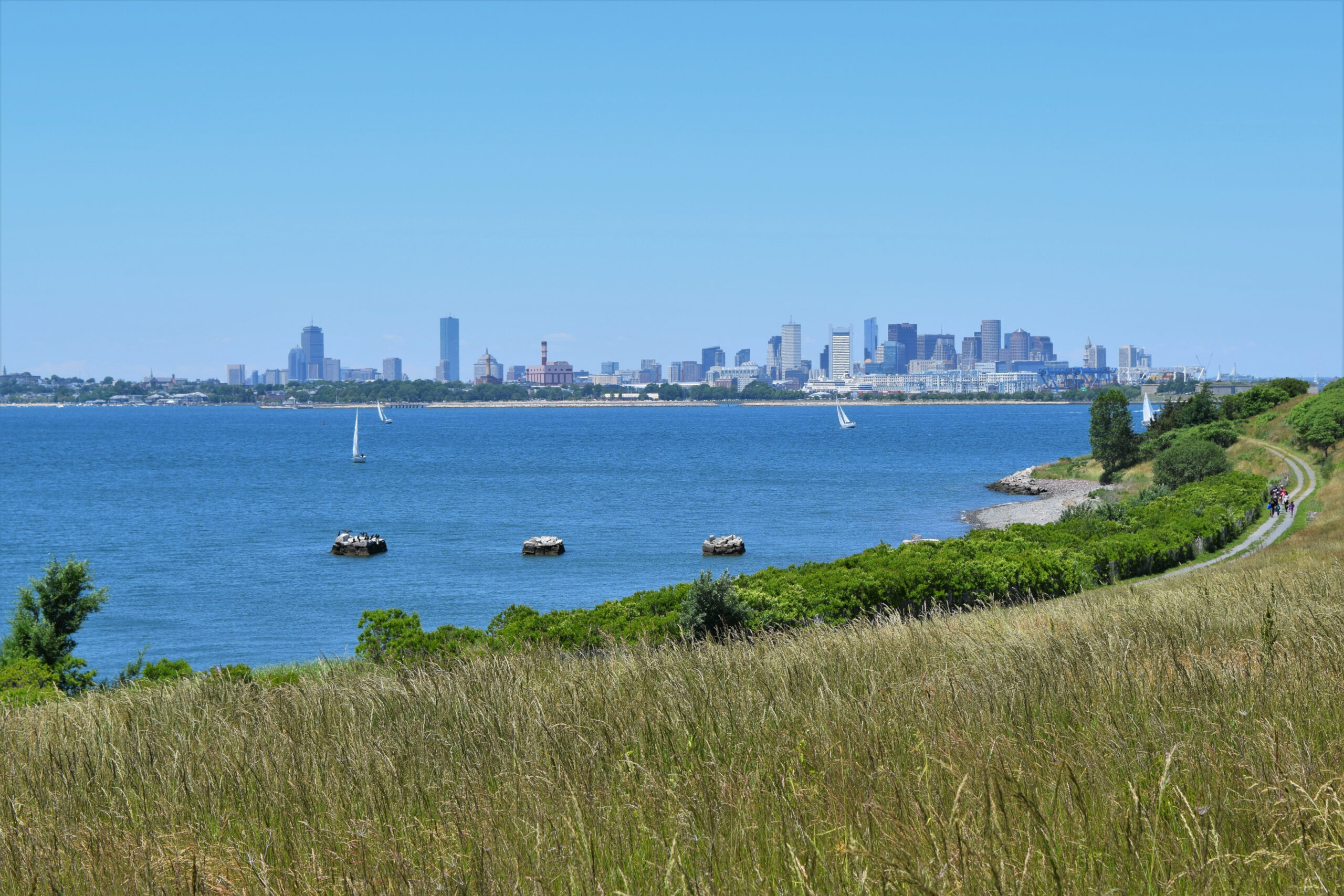 Boston Skyline from Harbor Islands 